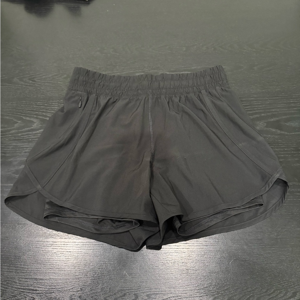 Avia Black Athletic Shorts Moisture-Wicking Lightweight